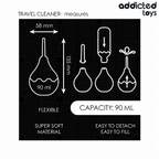 ADDICTED TOYS - LIMPADOR ANAL DE VIAGEM TAMANHO S 90 ML