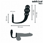 ADDICTED TOYS - PLUG ANAL COM ANEL MODELO 1