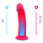 SILEXD - MODELO DE PÊNIS REALISTA 2 ROSA + CONTROLE REMOTO LRS 17 CM