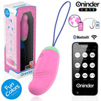 ONINDER CUTE - OVO DE SILICONE VIBRATÓRIO E GIRATÓRIO 360° PARA PRAZER E AMOR - APLICATIVO GRATUITO GLOBAL