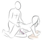 ROCKS-OFF - VIBRADOR DUPLO GEMINI ESTIMULADOR DE CLITÓRIS PONTO G ROXO