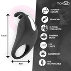 MORESSA - BRAD PREMIUM SILICONE RECARREGVEL PRETO