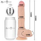 MR INTENSE - BROSNAN REALISTA MULTIFUNCIONAL COM VIBRAÇÃO, CONTROLE REMOTO PARA CIMA E PARA BAIXO, 22 CM - OU - 4 CM