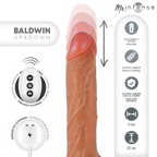 MR INTENSE - BALDWIN REALISTA MULTIFUNCIONAL COM VIBRAÇÃO, CONTROLE REMOTO PARA CIMA E PARA BAIXO, 22 CM - OU - 4 CM