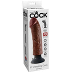 KING COCK - GALO VIBRANTE MARROM 20,32 CM