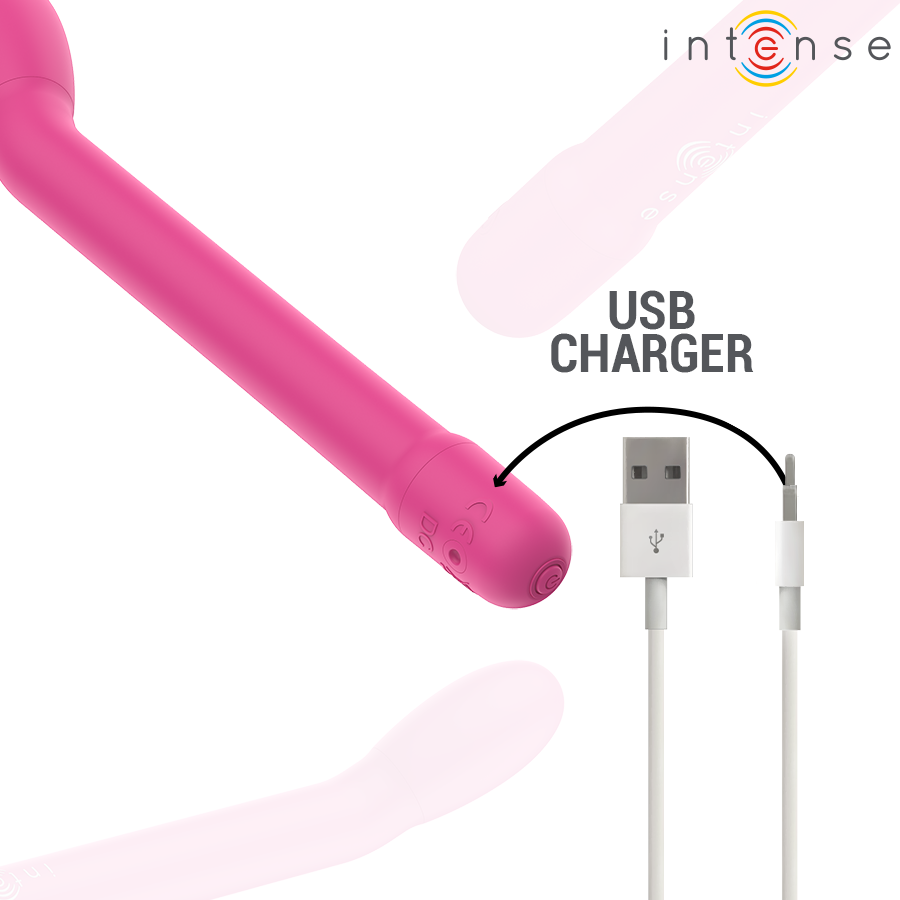 INTENSE - ESTIMULADOR DE PONTO G RECARREGÁVEL KARLIE ROSA
