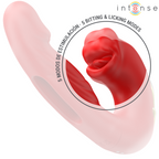 INTENSE - NATHY VIBRADOR DUPLO COM BOCA ESTIMULANTE MULTIFUNÇÕES VERMELHO