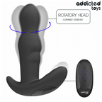 ADDICTED TOYS - PLUG ANAL ROTATIVO E VIBRANTE COM CONTROLE REMOTO