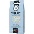 MISTER SIZE - KIT DE TESTE COM 3 CAMISINHAS DE TAMANHOS DIFERENTES + FITA MÉTRICA