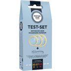 MISTER SIZE - KIT DE TESTE COM 3 CAMISINHAS DE TAMANHOS DIFERENTES + FITA MÉTRICA