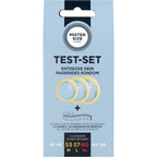 MISTER SIZE - KIT DE TESTE COM 3 CAMISINHAS DE TAMANHOS DIFERENTES + FITA MÉTRICA