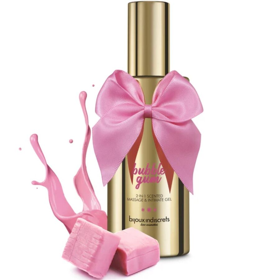 BIJOUX - GEL DE MASSAGEM E ÍNTIMO 2 EM 1 COM PERFUME DE CHICLETE 100 ML