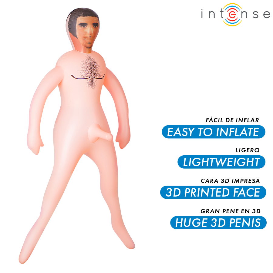 INTENSE DOLLS - BONECA INFLÁVEL ANTHONY COM PÊNIS 3D