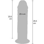 GET REAL - PÊNIS DE TPE DELUXE DE DUPLA DENSIDADE E ESPESSURA, 25,5 CM