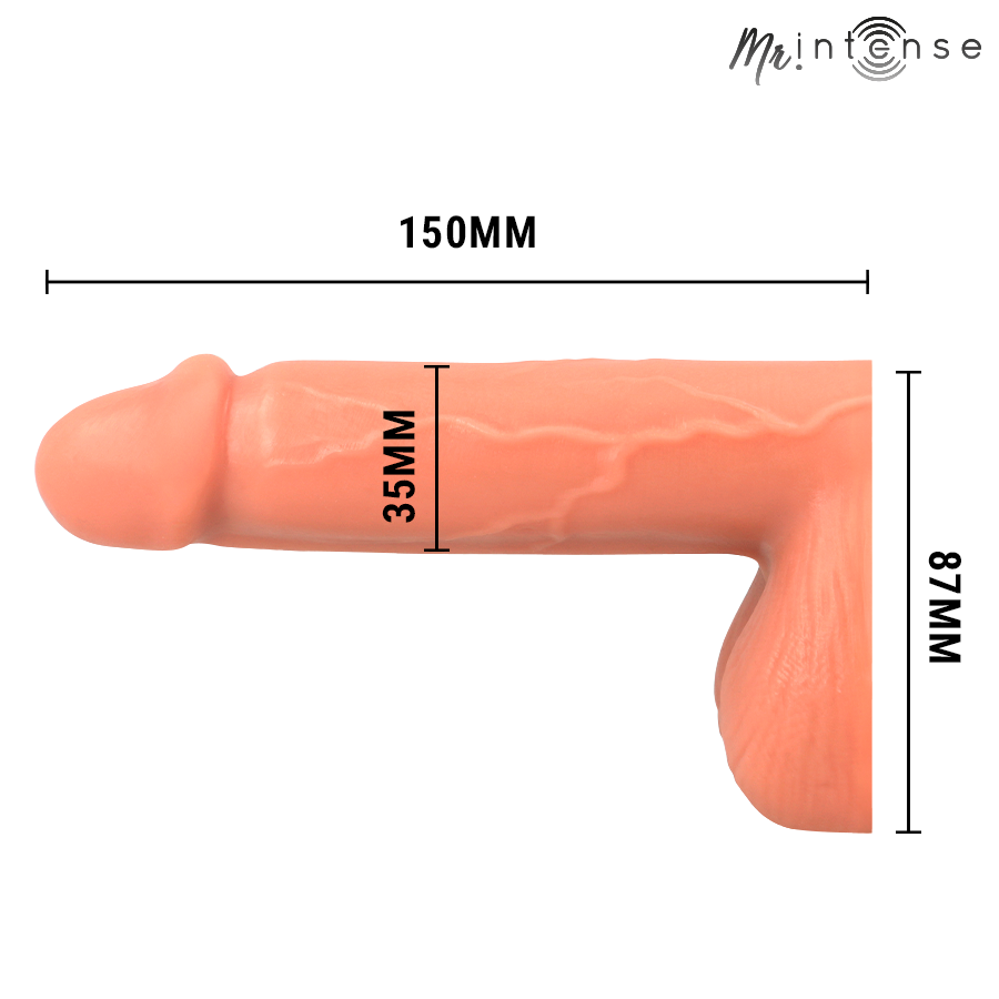 MR INTENSE - PÊNIS FLEXÍVEL TAMANHO M REALISTA