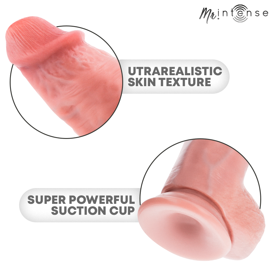 MR INTENSE - PEQUENO DILDO DE SILICONE SPENCER 19 CM -Ø- 4,5 CM