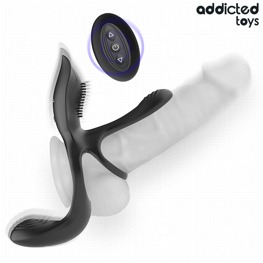 ADDICTED TOYS - ANEL PENIANO DUPLO COM ESTIMULADOR CLITÓRICO