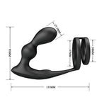 MR PLAY - PLUG ANAL VIBRATÓRIO COM ANEL PENIANO E CONTROLE REMOTO