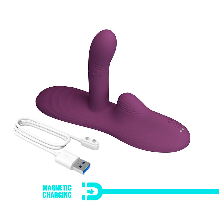 PRETTY LOVE - LUKA VIBRADOR DE SENTADO COM EFEITO DE CALOR E CONTROLE REMOTO