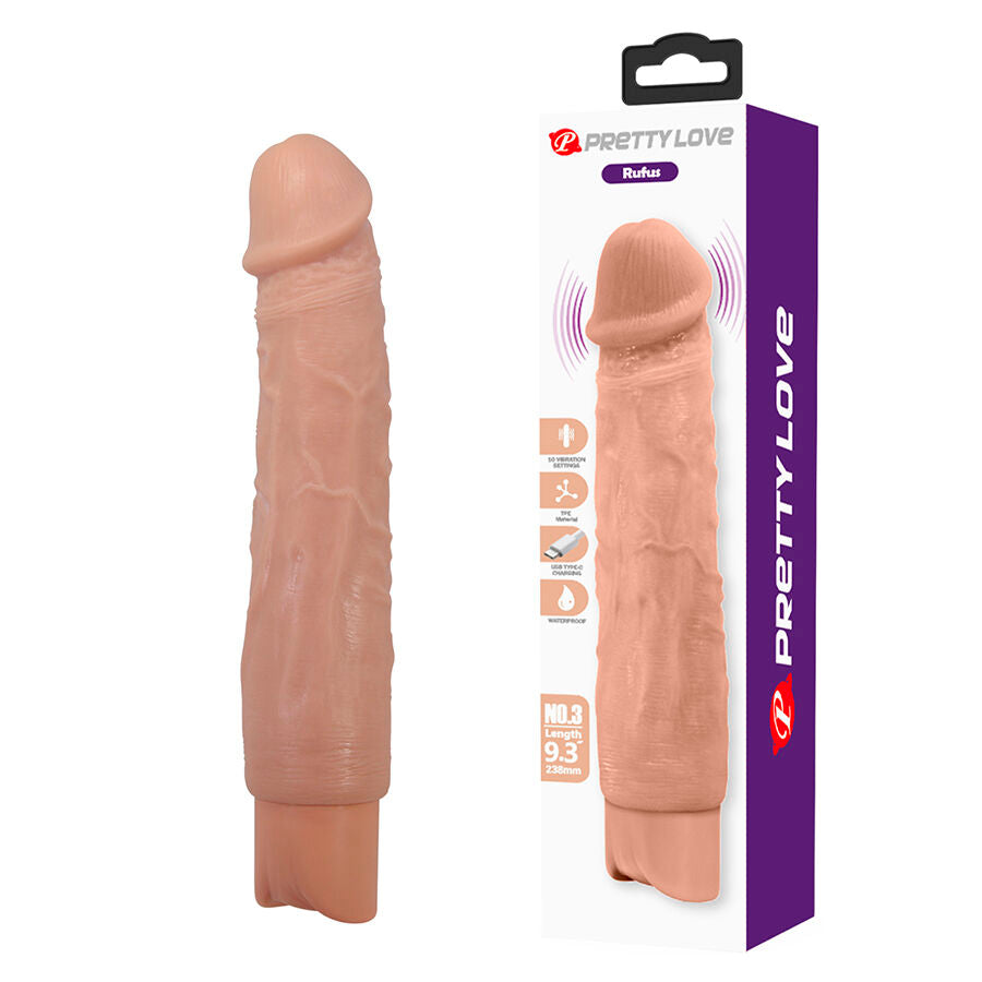 PRETTY LOVE - RUFUS VIBRADOR FLEXÍVEL E REALISTA