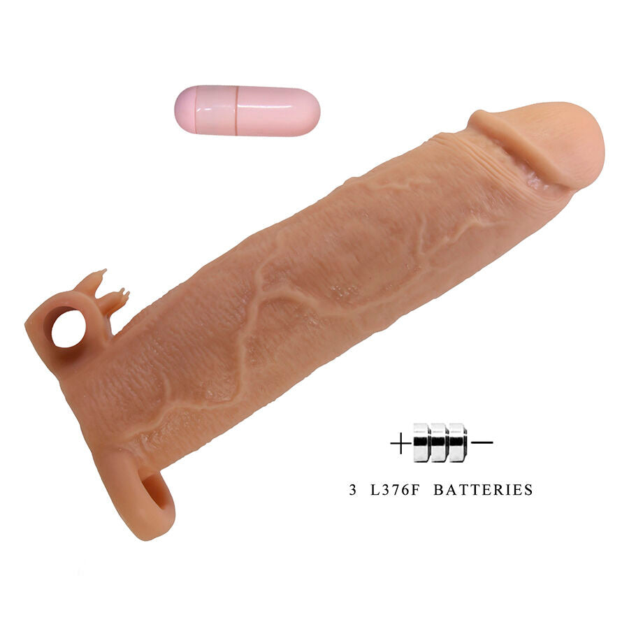 PRETTY LOVE - XERXES CAPA PENIANA COM ESTIMULADOR CLITÓRICO E VIBRAÇÃO