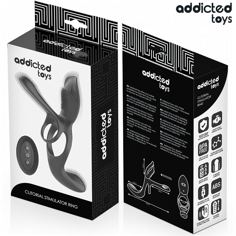 ADDICTED TOYS - ANEL PENIANO DUPLO COM ESTIMULADOR CLITÓRICO