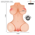 INTENSE DEEP TOUCH - VERO TORSO, VAGINA COM SUCÇÃO, CALOR, VIBRAÇÃO E EFEITOS DE VOZ COM CONTROLE REMOTO 5,5 KG