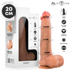 MR INTENSE - BRUCE M PÊNIS ULTRA-REALISTA COM TESTÍCULOS 20 CM -Ø- 4,5 CM