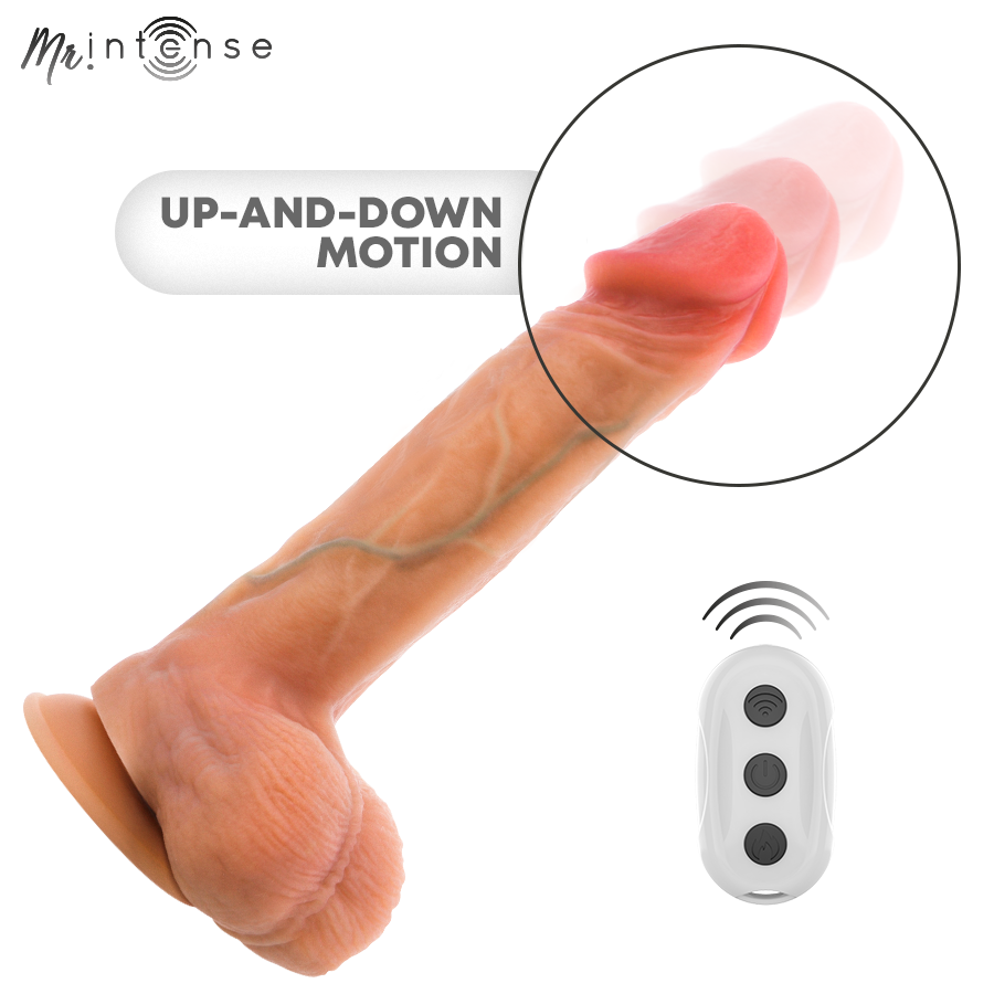 MR INTENSE - LOGAN VIBRADOR COM EFEITO DE CALOR E CONTROLE REMOTO 20 CM -Ø- 4,1 CM