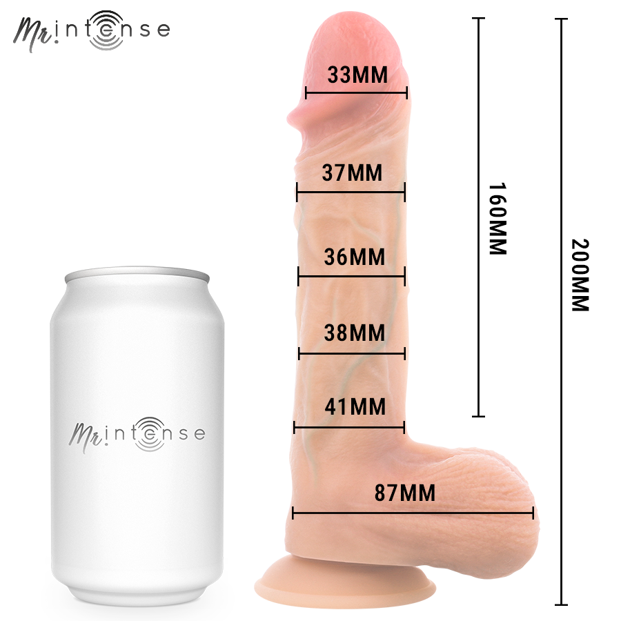 MR INTENSE - LOGAN VIBRADOR COM EFEITO DE CALOR E CONTROLE REMOTO 20 CM -Ø- 4,1 CM