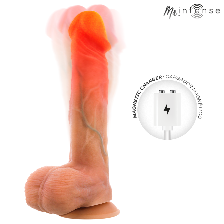 MR INTENSE - LOGAN VIBRADOR COM EFEITO DE CALOR E CONTROLE REMOTO 20 CM -Ø- 4,1 CM