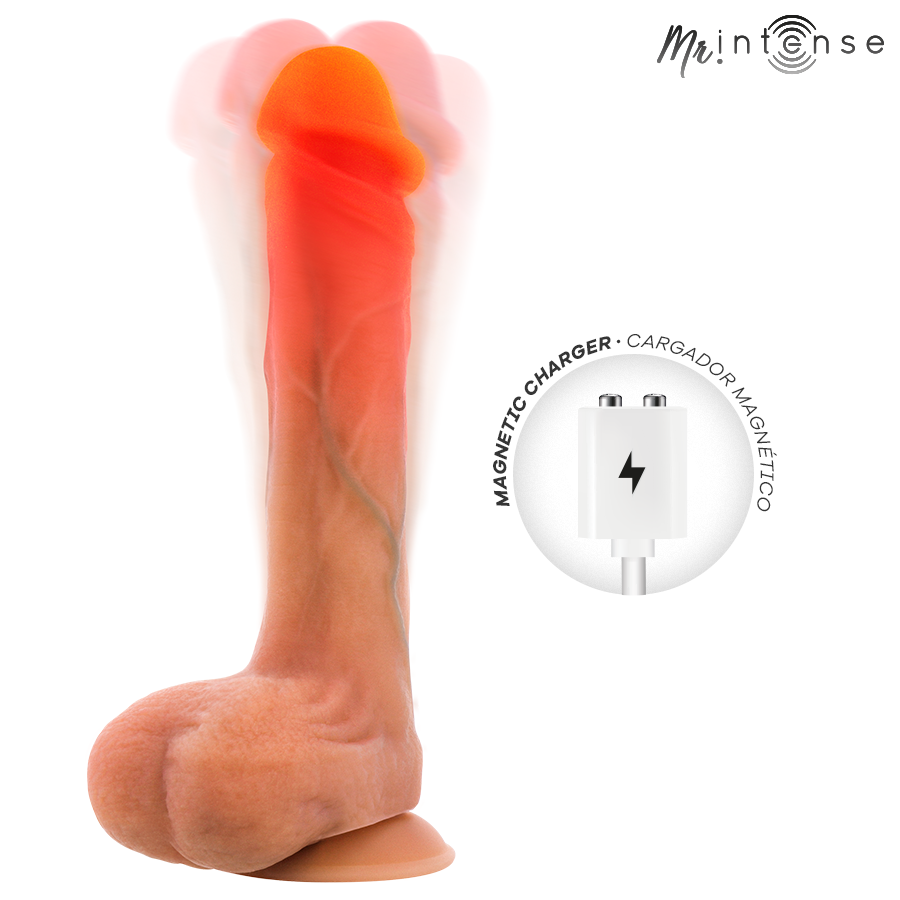 MR INTENSE - BRADLEY VIBRADOR DILDO COM EFEITO DE CALOR E CONTROLE REMOTO 21 CM -Ø- 4,2 CM