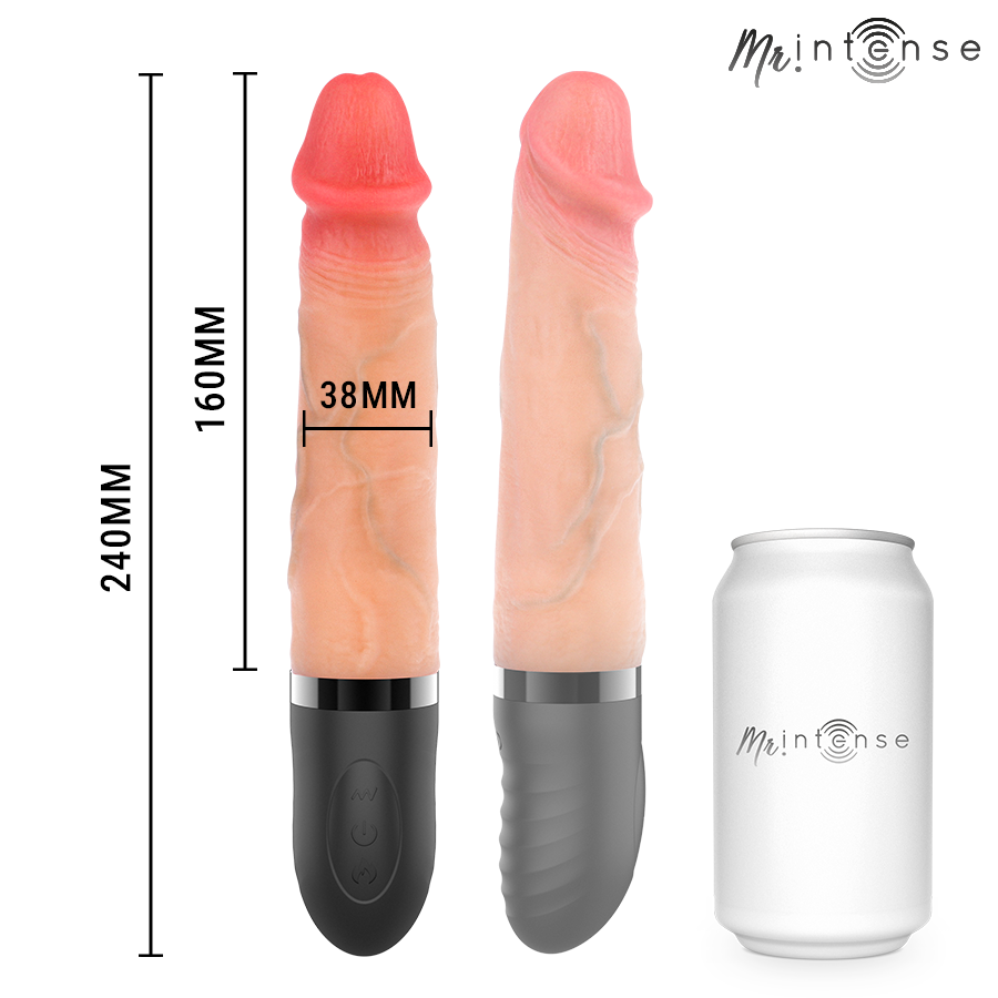 MR INTENSE - JEAN VIBRADOR UP&DOWN COM EFEITO DE CALOR 24 CM -Ø- 3,8 CM