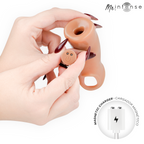 MR INTENSE - ARNOLD L CAPA PENIANA VIBRATÓRIA ULTRA-REALISTA COM CONTROLE REMOTO 16 CM -Ø- 4,5 CM