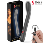 IBIZA - VIBRADOR DE PONTO G PRETO COM VIBRAÇÃO