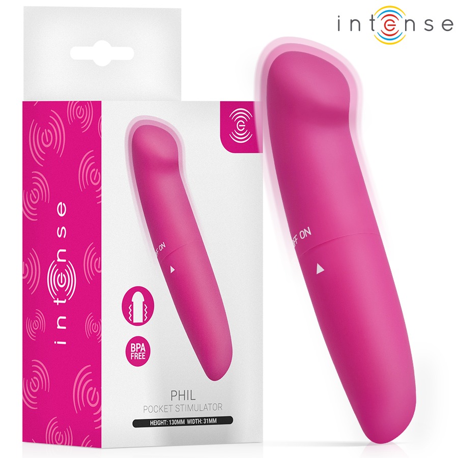 INTENSE - VIBRADOR PHIL G-SPOT ROSA 13 CM