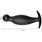 PRETTY LOVE - PLUG ANAL DE SILICONE 11.7 CM PRETO