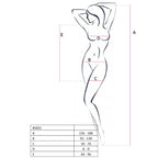 PASSION - MULHER BS025 BODYSTOCKING VESTIDO PRETO ESTILO TAMANHO ÚNICO