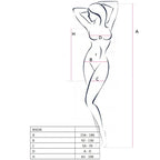 PASSION - MULHER BS026 VESTIDO PRETO ESTILO BODYSTOCKING TAMANHO ÚNICO