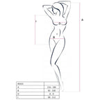 PASSION - WOMAN BS035 BODYSTOCK BRANCO TAMANHO ÚNICO