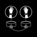 FETISH SUBMISSIVE - ALGEMAS DE COURO VEGANO COM FORRO DE NOPRENE