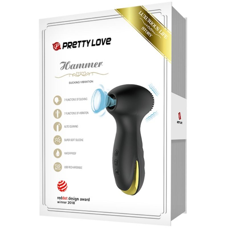 PRETTY LOVE - SMART HAMMER VIBRAÇÃO E SUCÇÃO