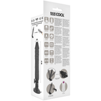BASECOCK - VIBRADOR DE CONTROLE REMOTO REALÍSTICO PRETO 20 CM -O- 4 CM
