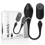 BLACK&SILVER - OVO VIBRATÓRIO RECARREGÁVEL JENELL