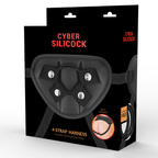 CYBER SILICOCK - ARNÊS DE CINTA COM 3 ANÉIS GRTIS