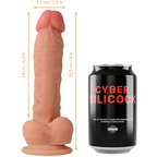 CYBER SILICOCK - STRAP-ON MAGNUS LIQUID SILICONE COM 3 ANÉIS GRTIS 20.5 CM -O- 4.1 CM