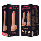 CYBER SILICOCK - STRAP-ON FREEMAN SILICONE LÍQUIDO COM 3 ANÉIS GRTIS 20 CM -O- 3.8 CM