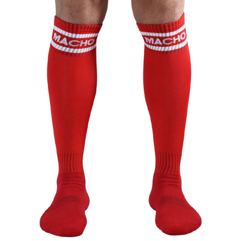 MACHO - MEIAS COMPRIDAS TAMANHO ÚNICO VERMELHO